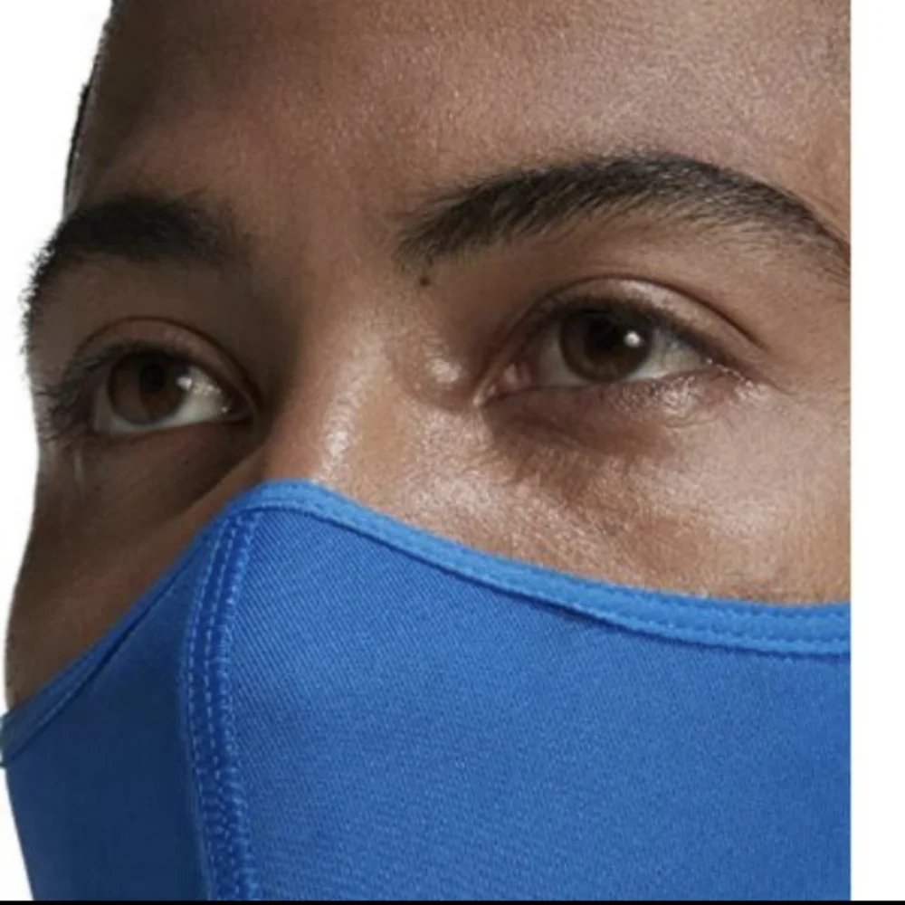 LAST CHANCE! New Adidas Non Medical 3 PCS Blue Face Masks M/L